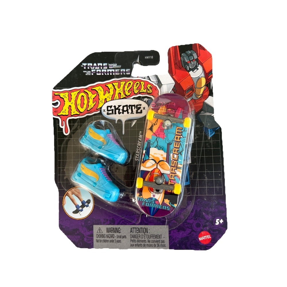 Hot Wheels Mattel‎ Skate Transformers Starscream Fingerboard 5+ Authentic New